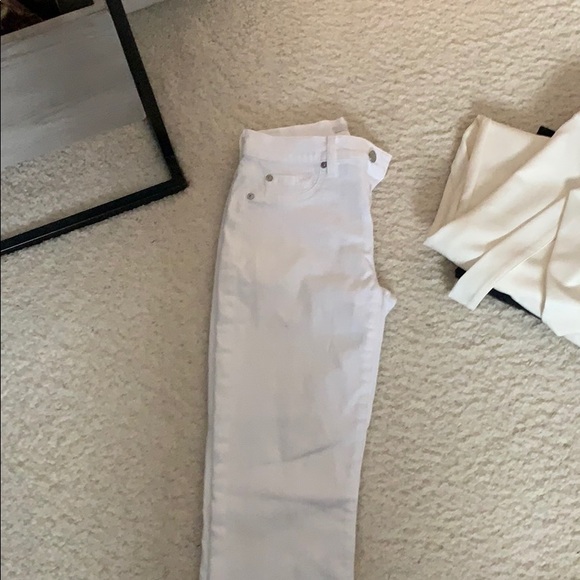 7 for all mankind white skinny jeans - Picture 2 of 4